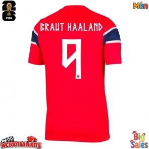 Norway Erling Haaland #9 Replica Home Stadium Shirt World Cup 2026 Short Sleeve